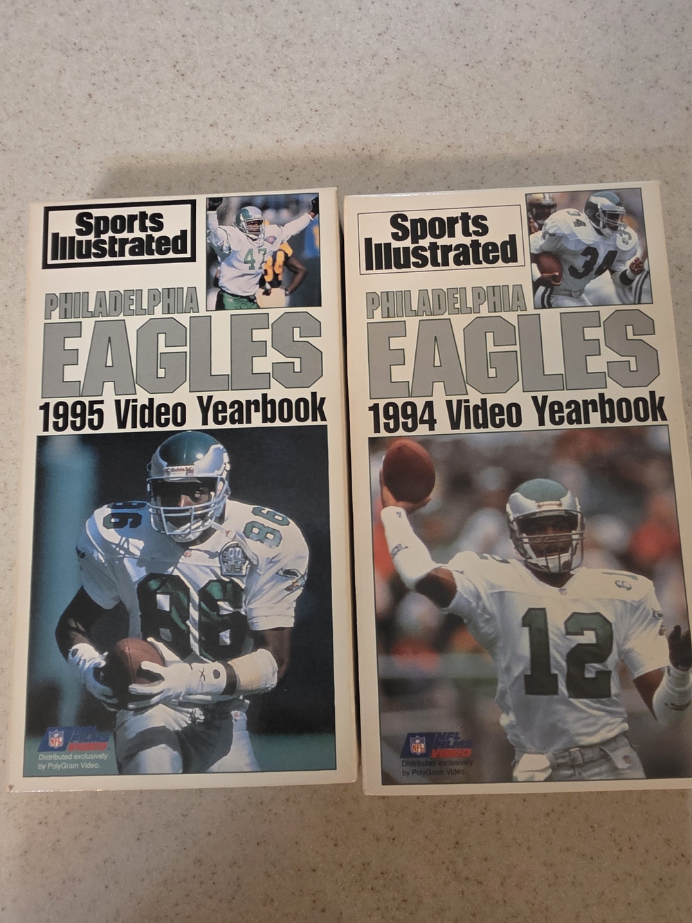 Sports Illustrated Philadelphia Eagles 1994-1995 Video Yearbook Set - White